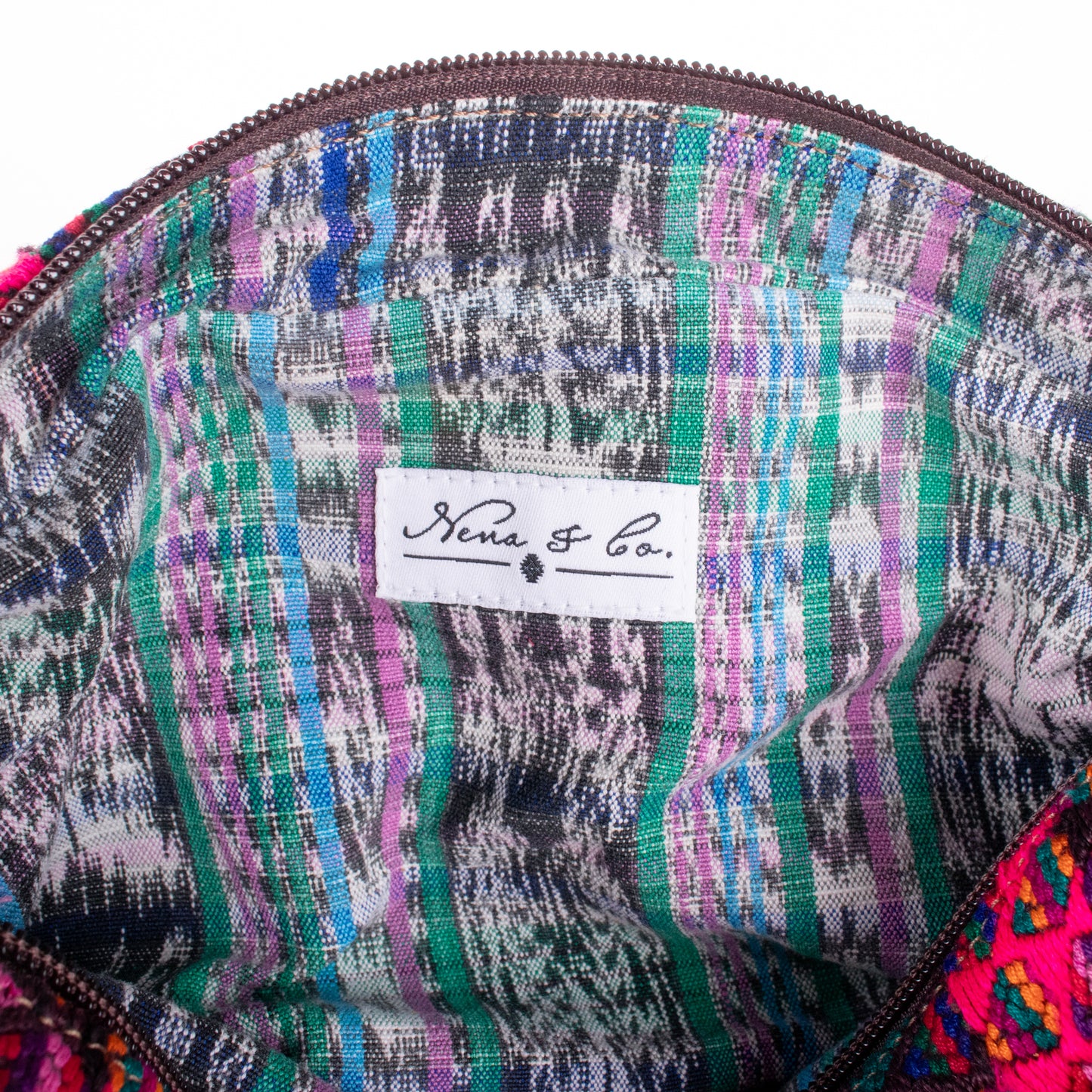 WANDER CROSSBODY BAG - LARGE - OOAK HUIPIL - CAFE - NO. 200460