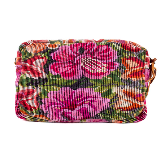 WANDER CROSSBODY BAG - LARGE - OOAK HUIPIL - CAFE - NO. 200462