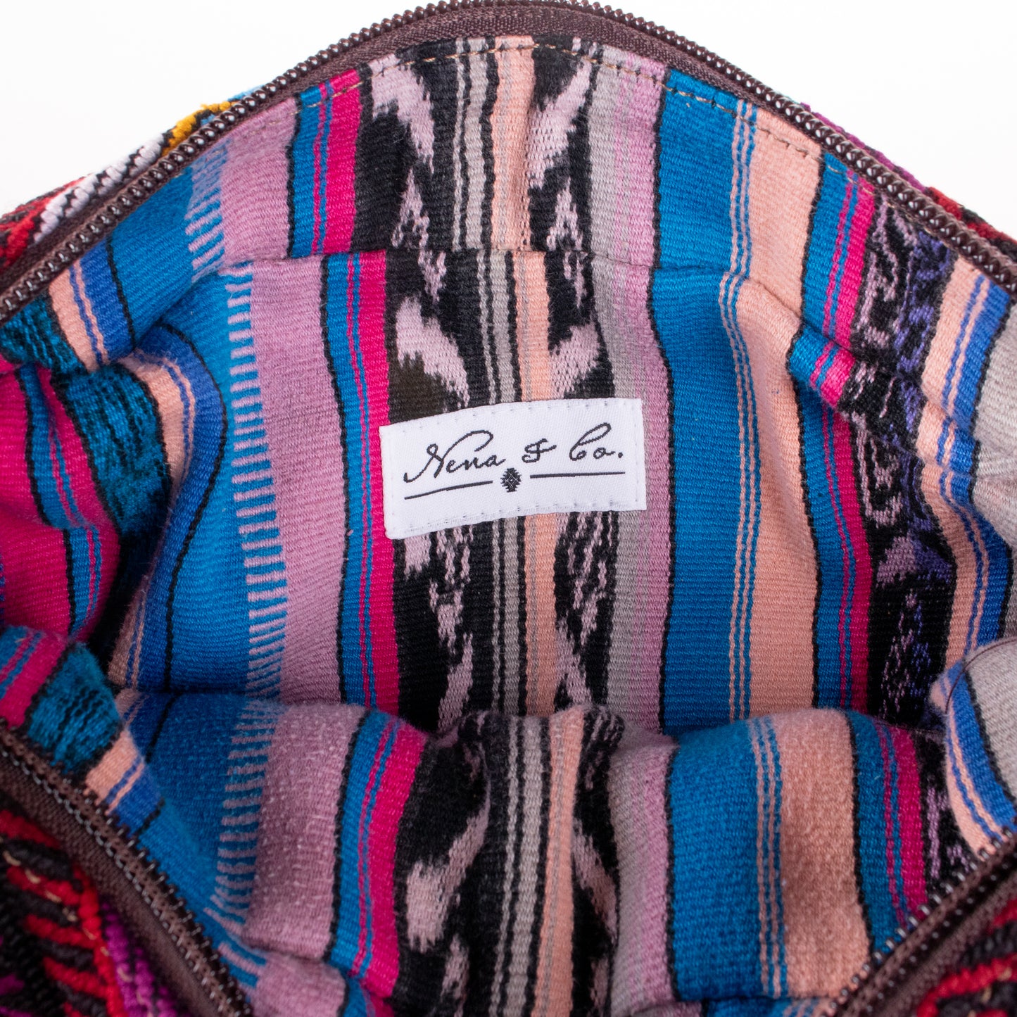 WANDER CROSSBODY BAG - LARGE - OOAK HUIPIL - CAFE - NO. 200464