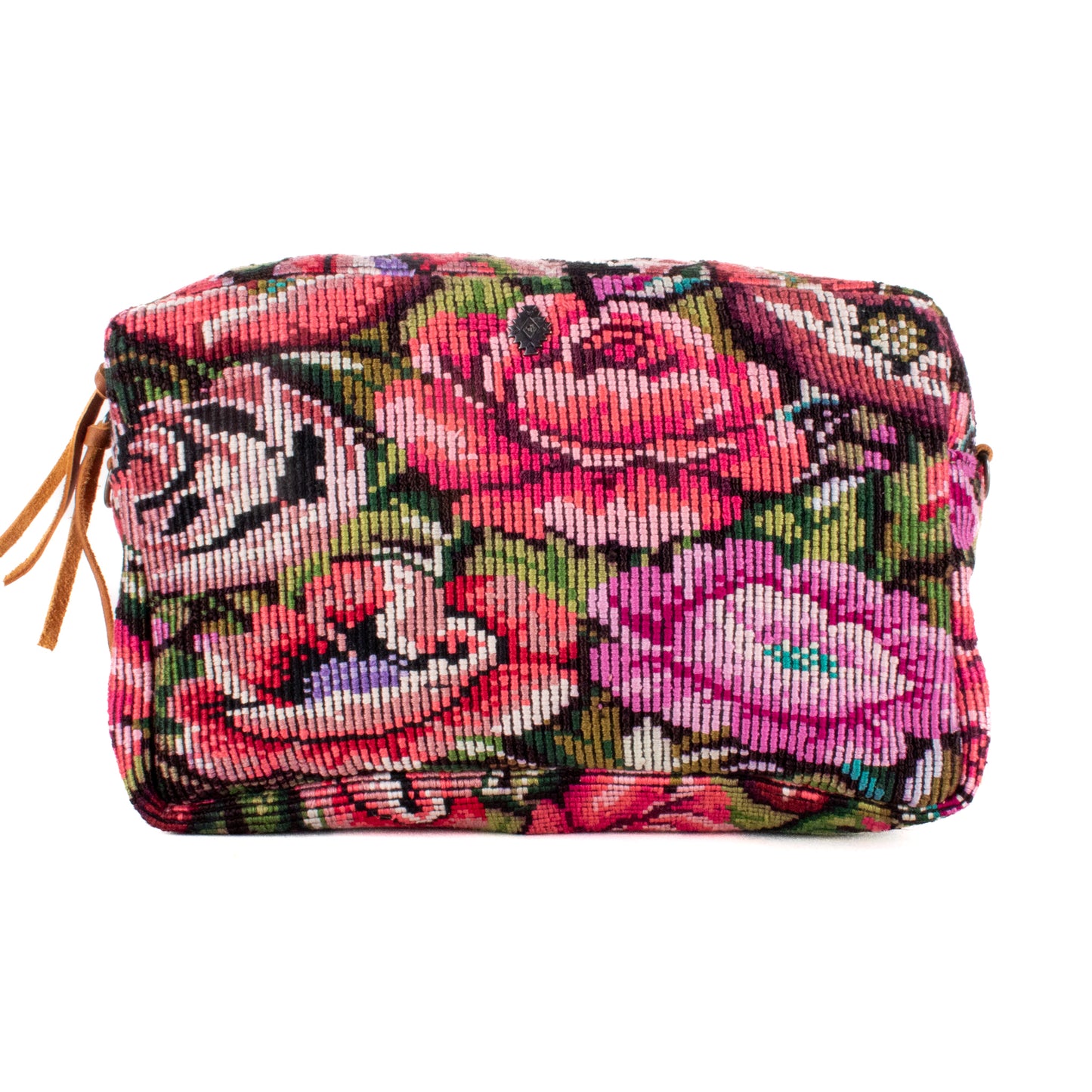 WANDER CROSSBODY BAG - LARGE - OOAK HUIPIL - CAFE - NO. 200466