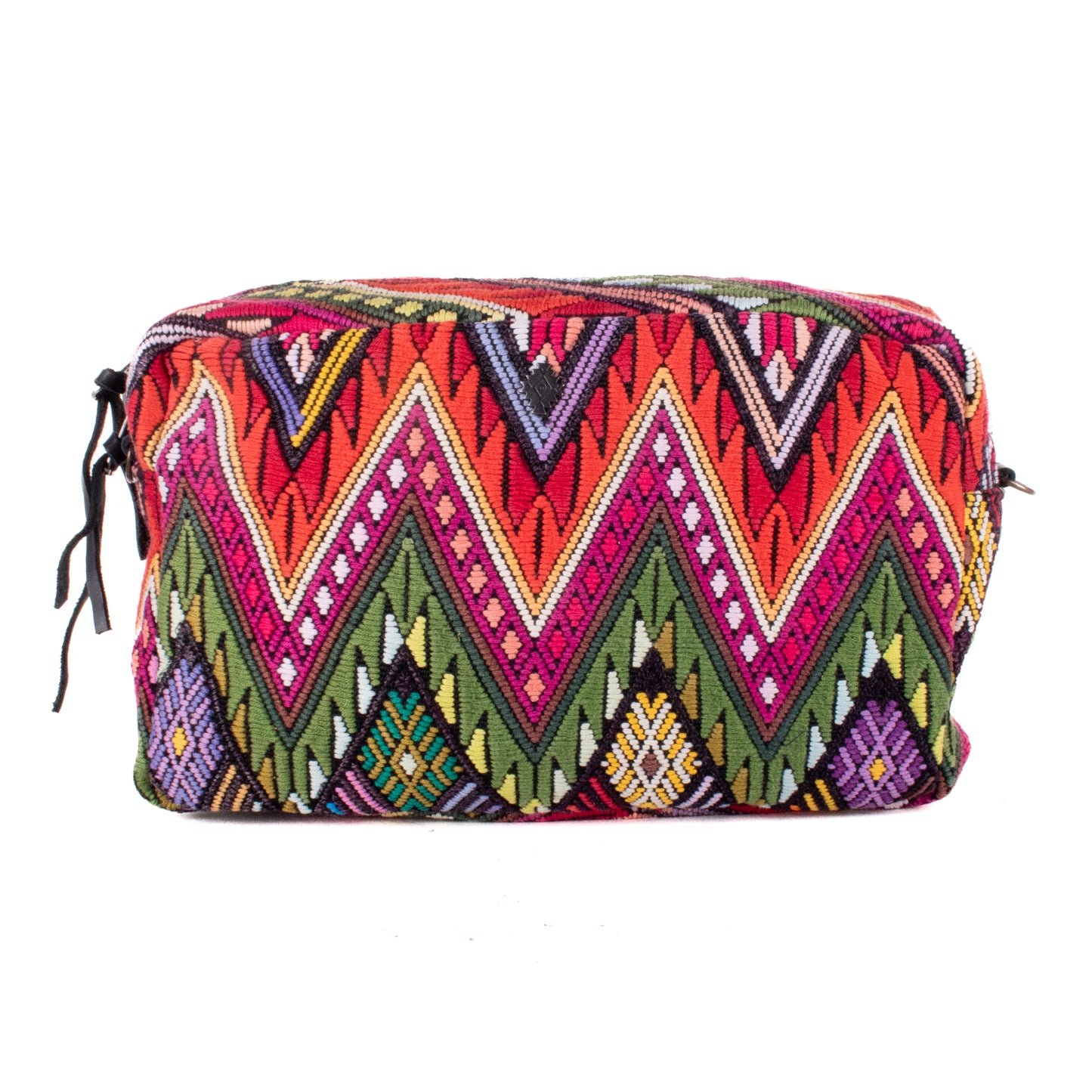 WANDER CROSSBODY BAG - LARGE - OOAK HUIPIL - BLACK - NO. 200467