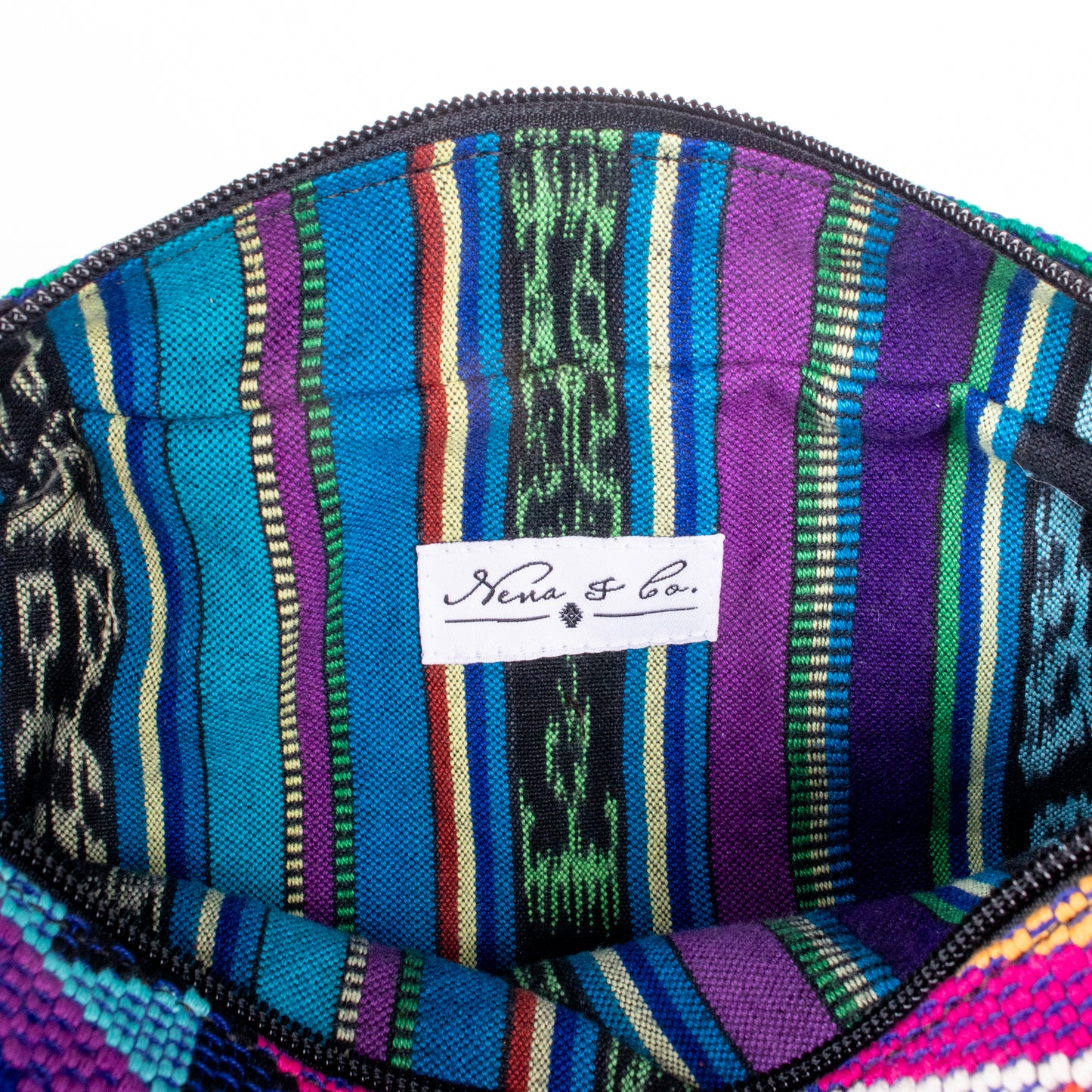 WANDER CROSSBODY BAG - LARGE - OOAK HUIPIL - BLACK - NO. 200469