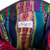 WANDER CROSSBODY BAG - LARGE - OOAK HUIPIL - BLACK - NO. 200470