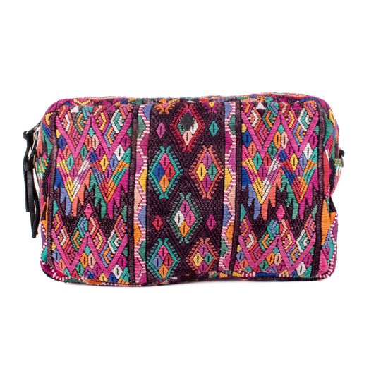 WANDER CROSSBODY BAG - LARGE - OOAK HUIPIL - BLACK - NO. 200471