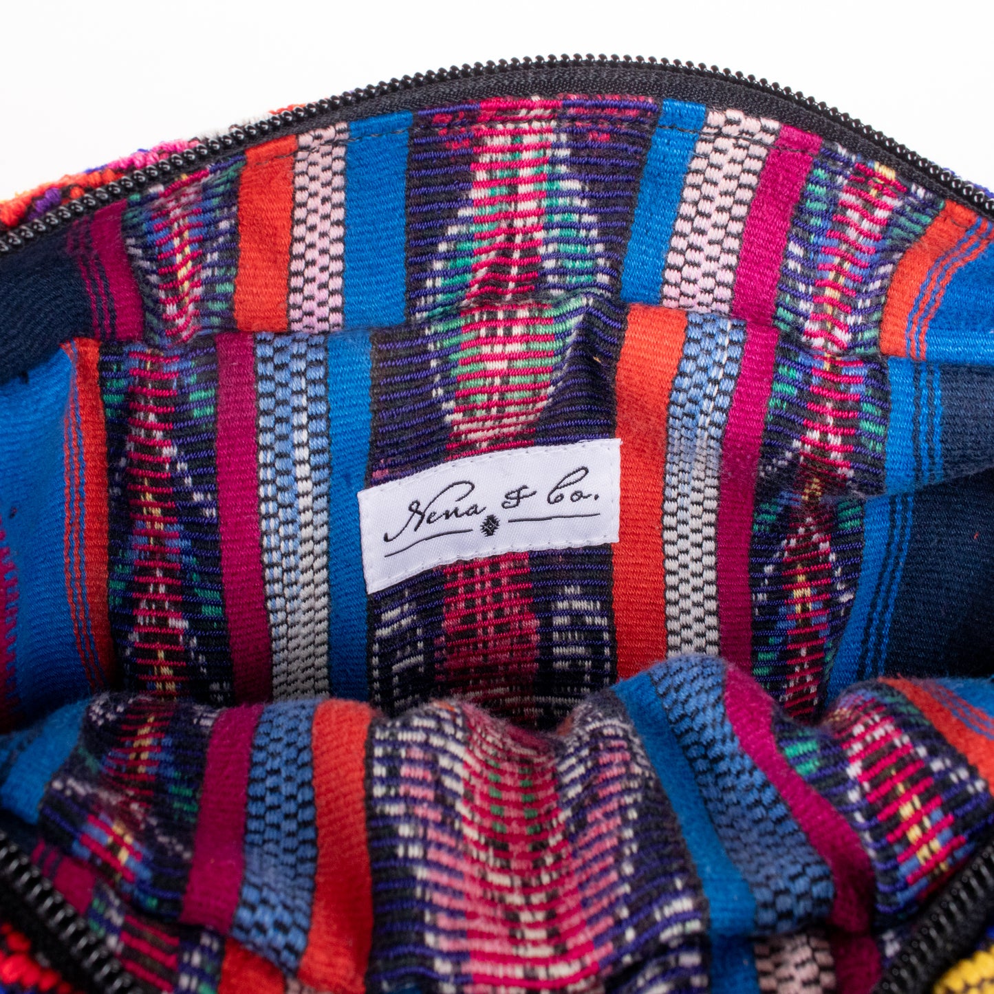 WANDER CROSSBODY BAG - LARGE - OOAK HUIPIL - BLACK - NO. 200473