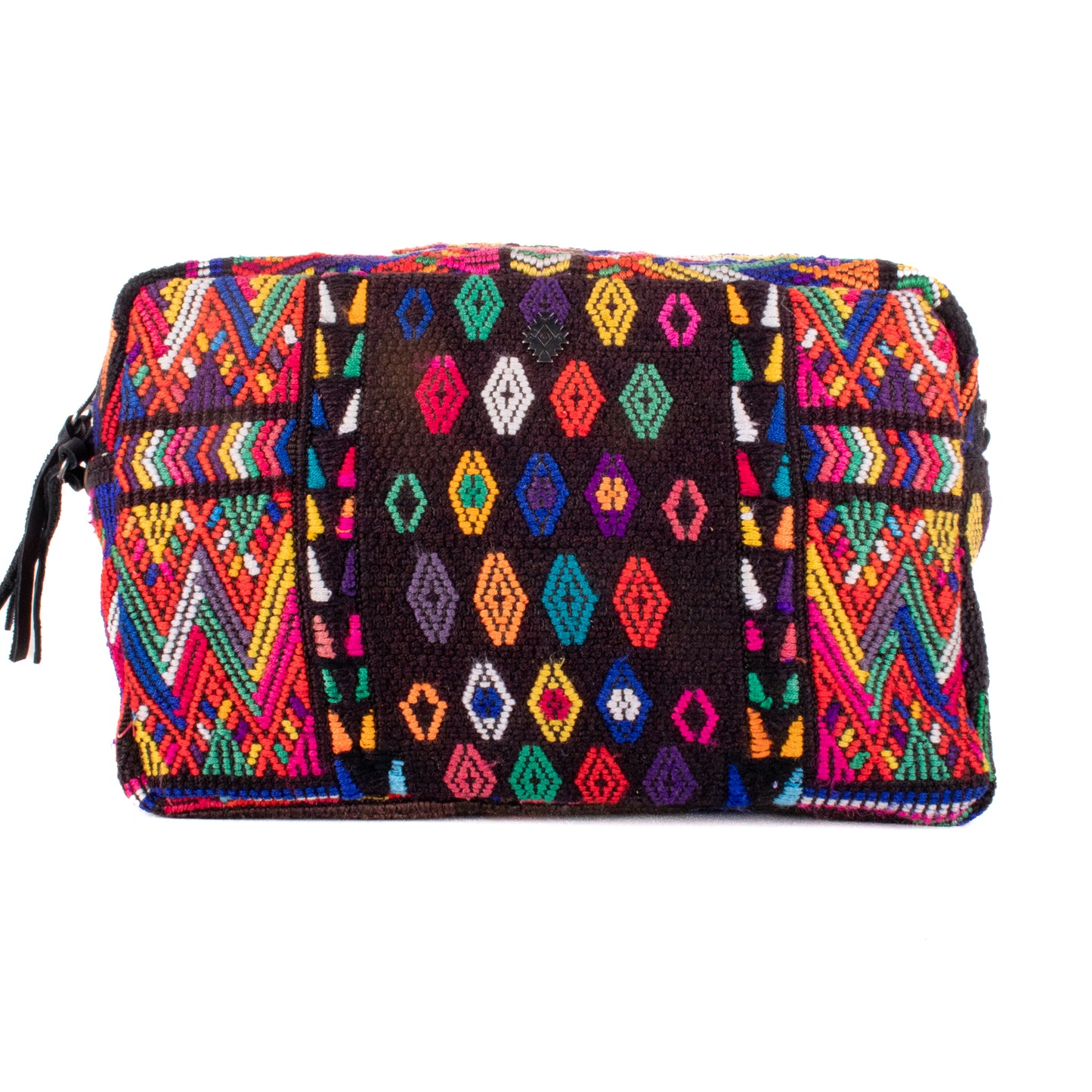 WANDER CROSSBODY BAG - LARGE - OOAK HUIPIL - BLACK - NO. 200473