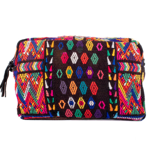 WANDER CROSSBODY BAG - LARGE - OOAK HUIPIL - BLACK - NO. 200473