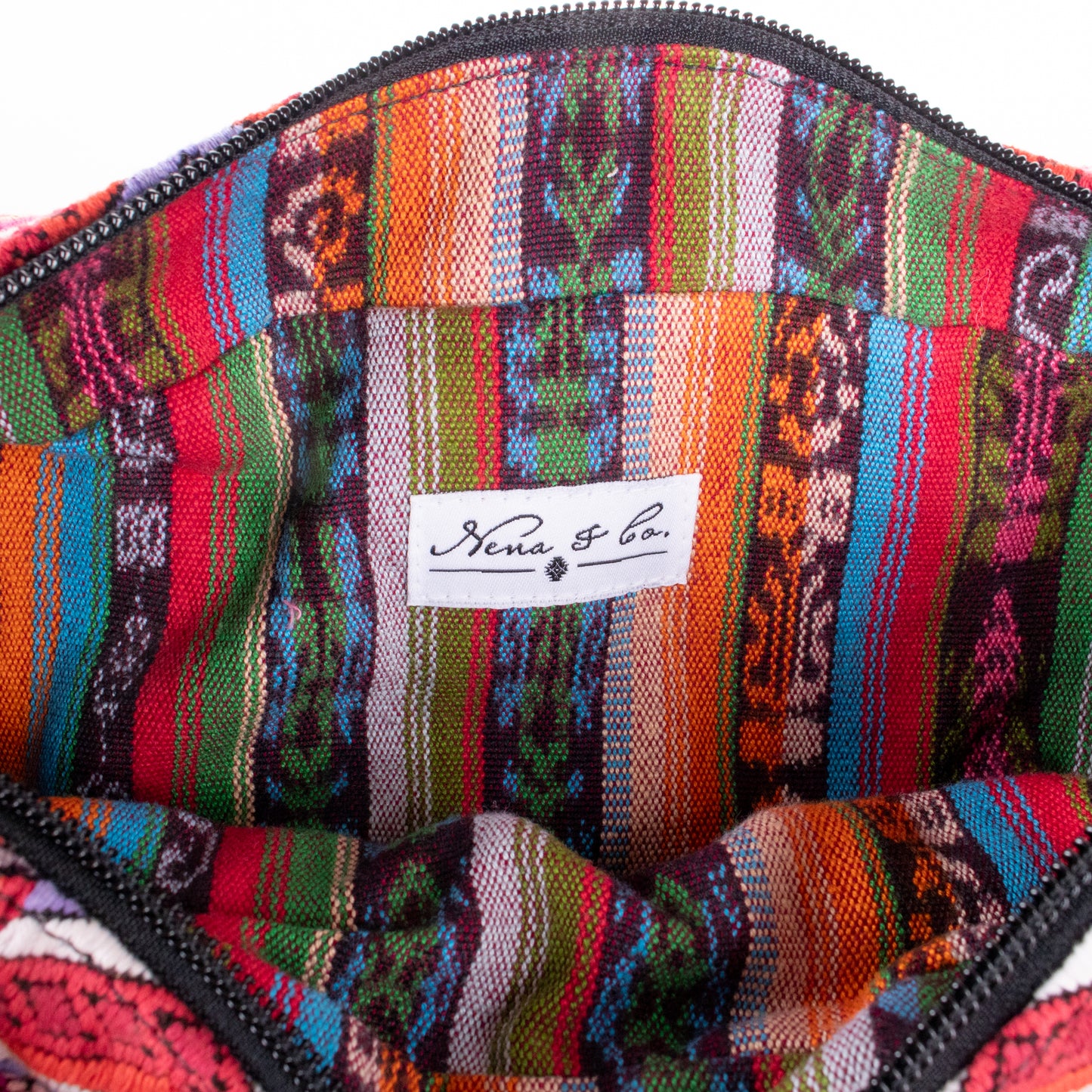 WANDER CROSSBODY BAG - LARGE - OOAK HUIPIL - BLACK - NO. 200474