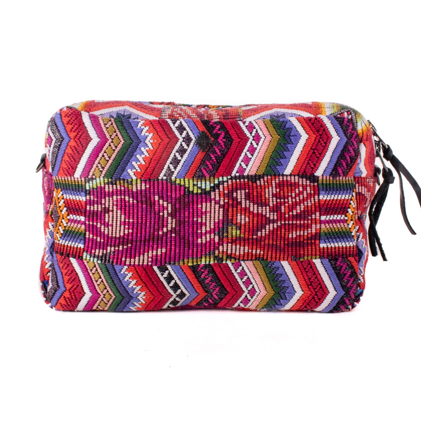 WANDER CROSSBODY BAG - LARGE - OOAK HUIPIL - BLACK - NO. 200474