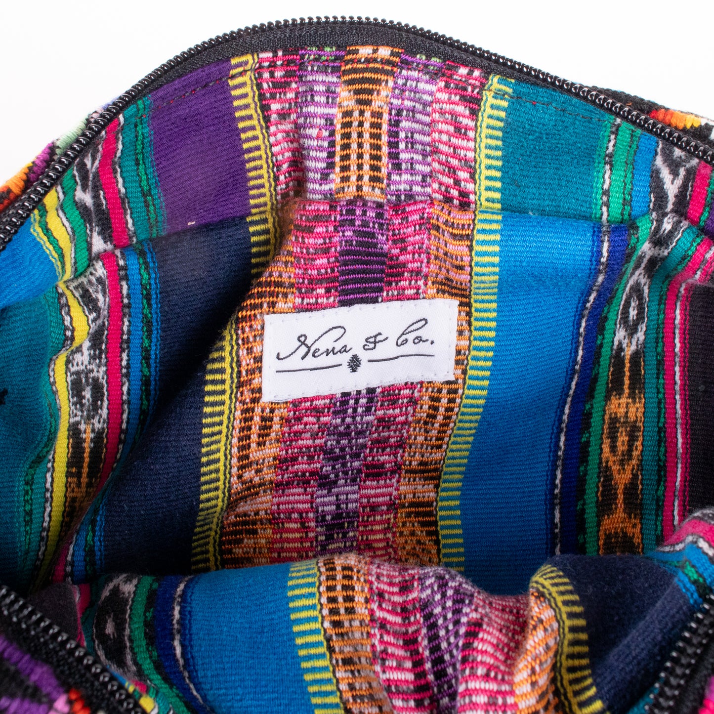 WANDER CROSSBODY BAG - LARGE - OOAK HUIPIL - BLACK - NO. 200475
