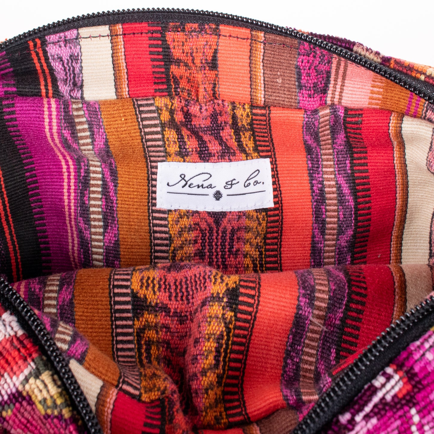 WANDER CROSSBODY BAG - LARGE - OOAK HUIPIL - BLACK - NO. 200476