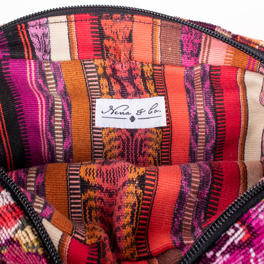 WANDER CROSSBODY BAG - LARGE - OOAK HUIPIL - BLACK - NO. 200476