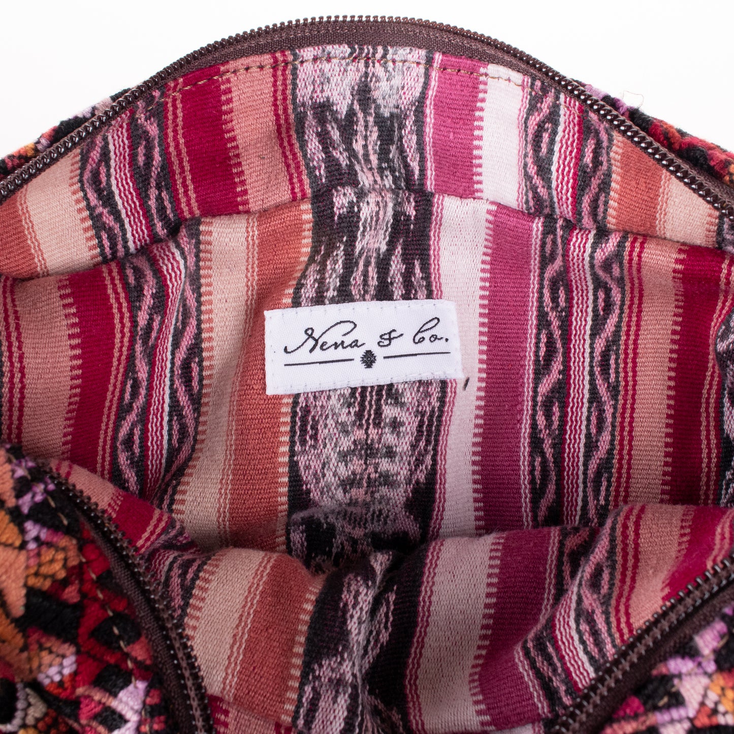WANDER CROSSBODY BAG - LARGE - OOAK HUIPIL - BRANDY - NO. 200477