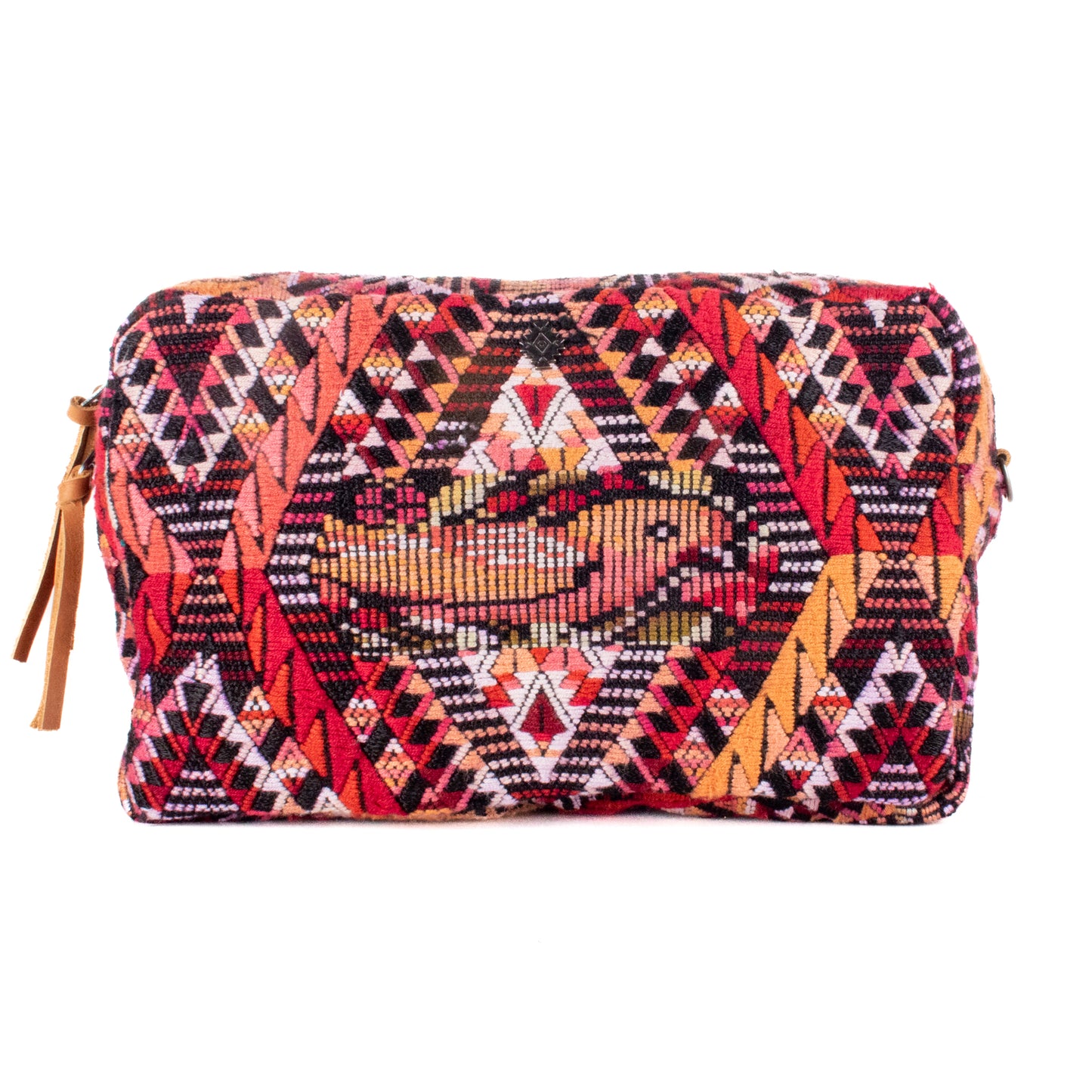 WANDER CROSSBODY BAG - LARGE - OOAK HUIPIL - BRANDY - NO. 200477
