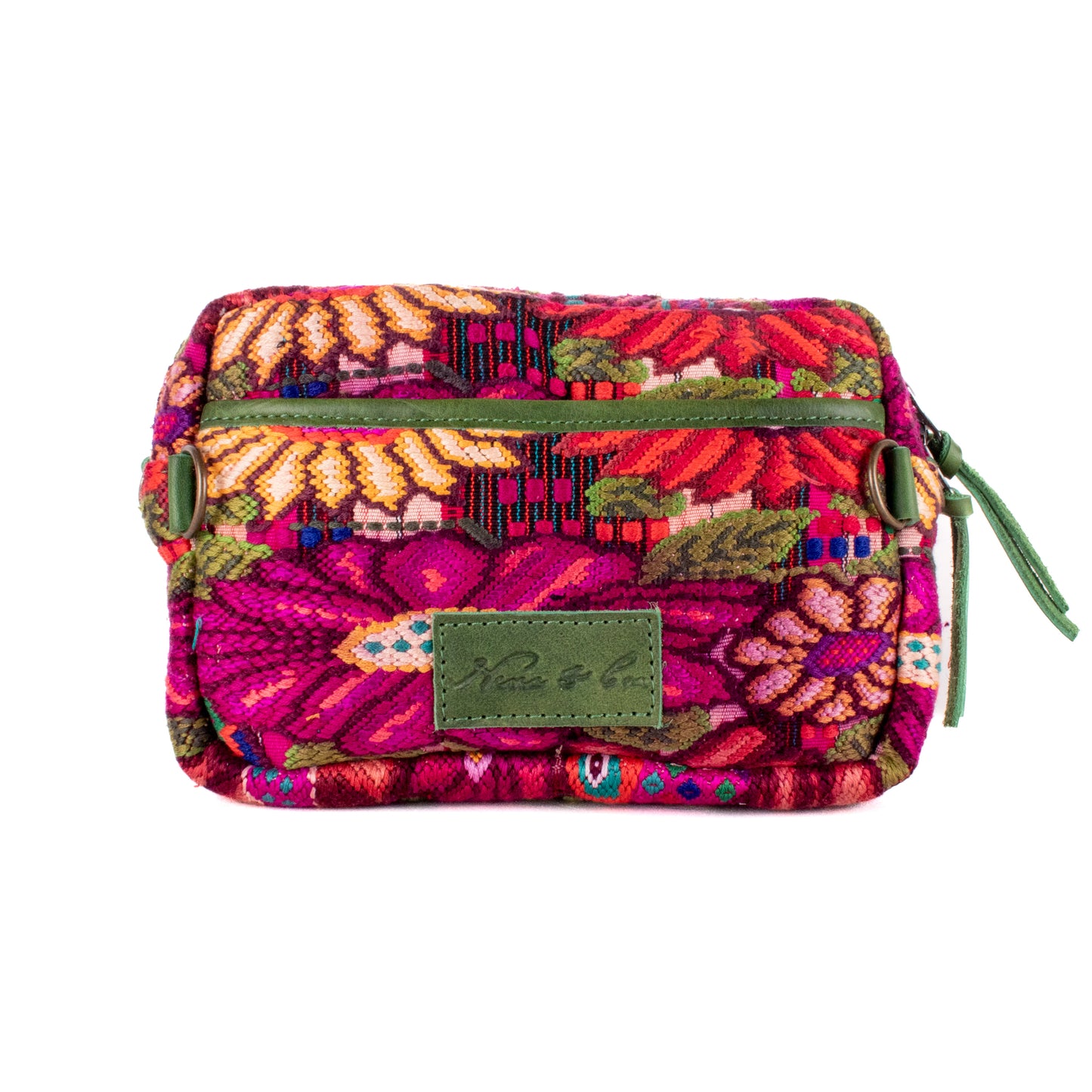 WANDER CROSSBODY SET - OOAK HUIPIL - EMERALD - NO. 200543