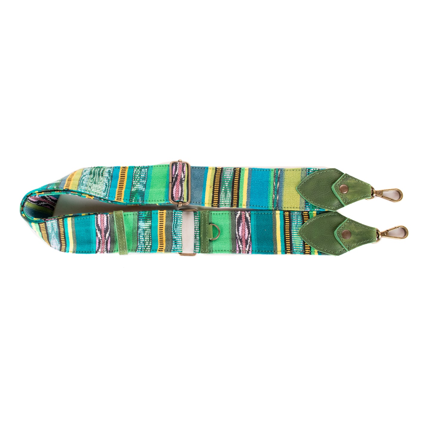 WANDER CROSSBODY SET - OOAK HUIPIL - EMERALD - NO. 200543