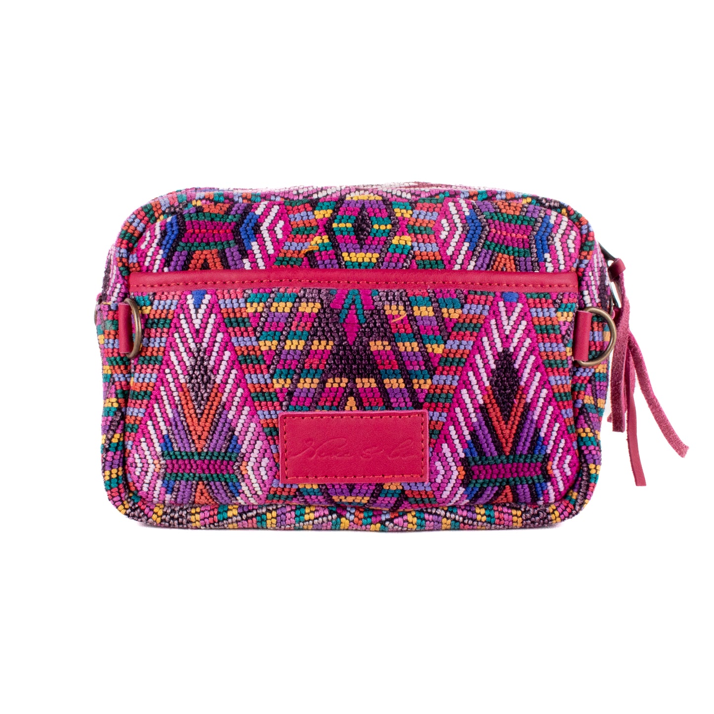 WANDER CROSSBODY SET - OOAK HUIPIL - MAGENTA - NO. 200546