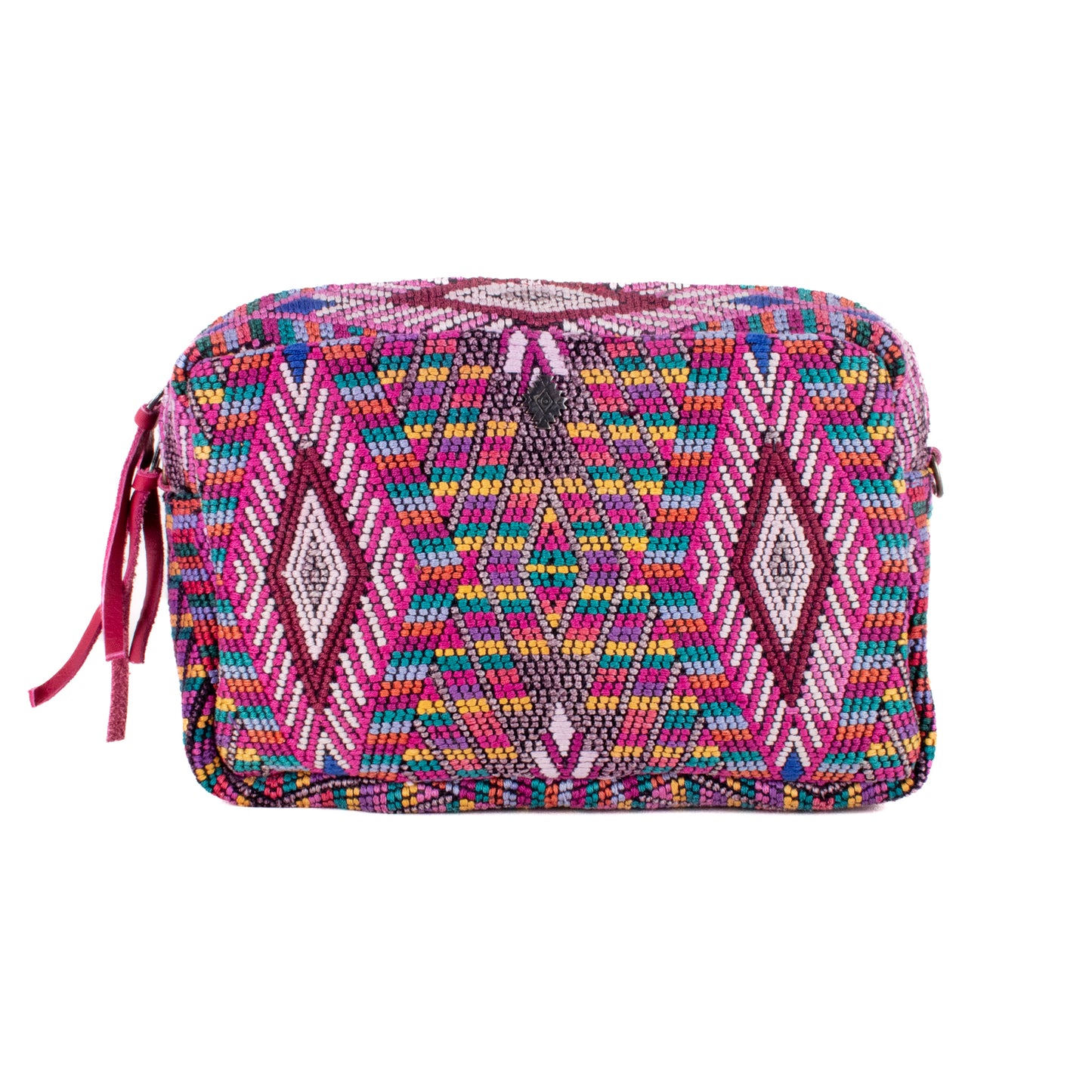 WANDER CROSSBODY SET - OOAK HUIPIL - MAGENTA - NO. 200546