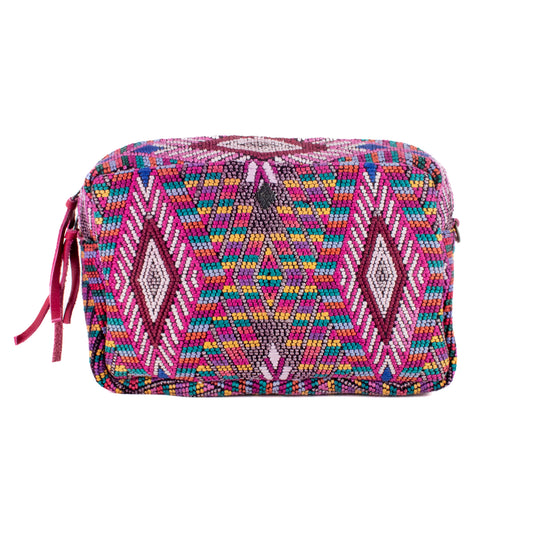 WANDER CROSSBODY SET - OOAK HUIPIL - MAGENTA - NO. 200546