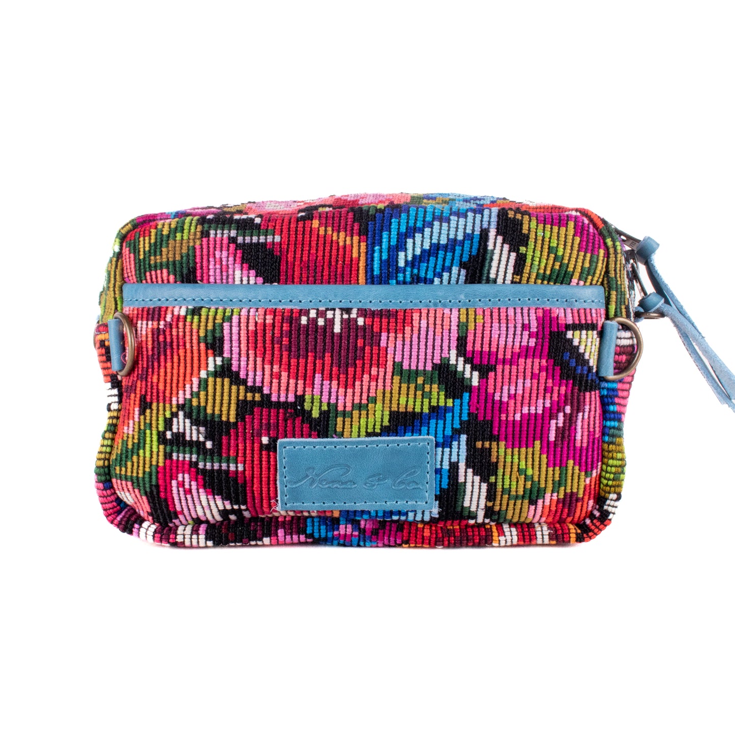 WANDER CROSSBODY SET - OOAK HUIPIL - CERULEAN - NO. 200548