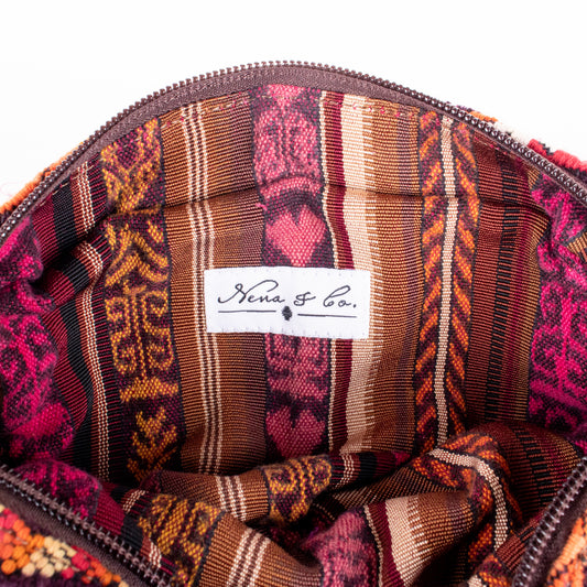 WANDER CROSSBODY SET - OOAK HUIPIL - COPPER - NO. 200550