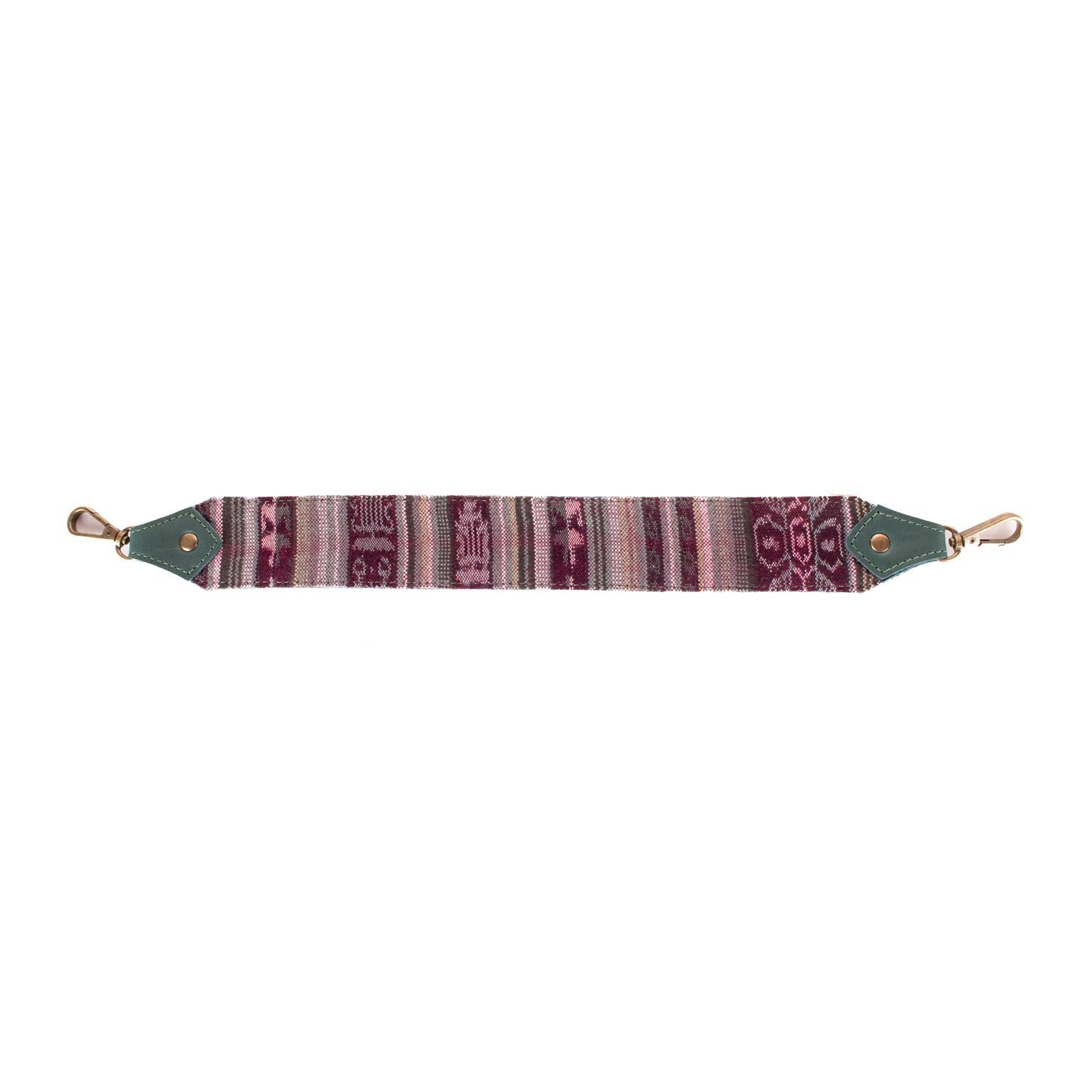 BEATRIZ MCDB + DIAMANTE STRAP - H&S EMBROIDERED FLORAL - EVERGREEN - NO. 200554