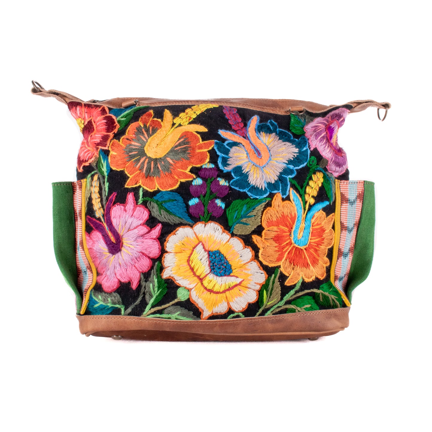 BEATRIZ MCDB + DIAMANTE STRAP - H&S EMBROIDERED FLORAL - FAWN - NO. 200556