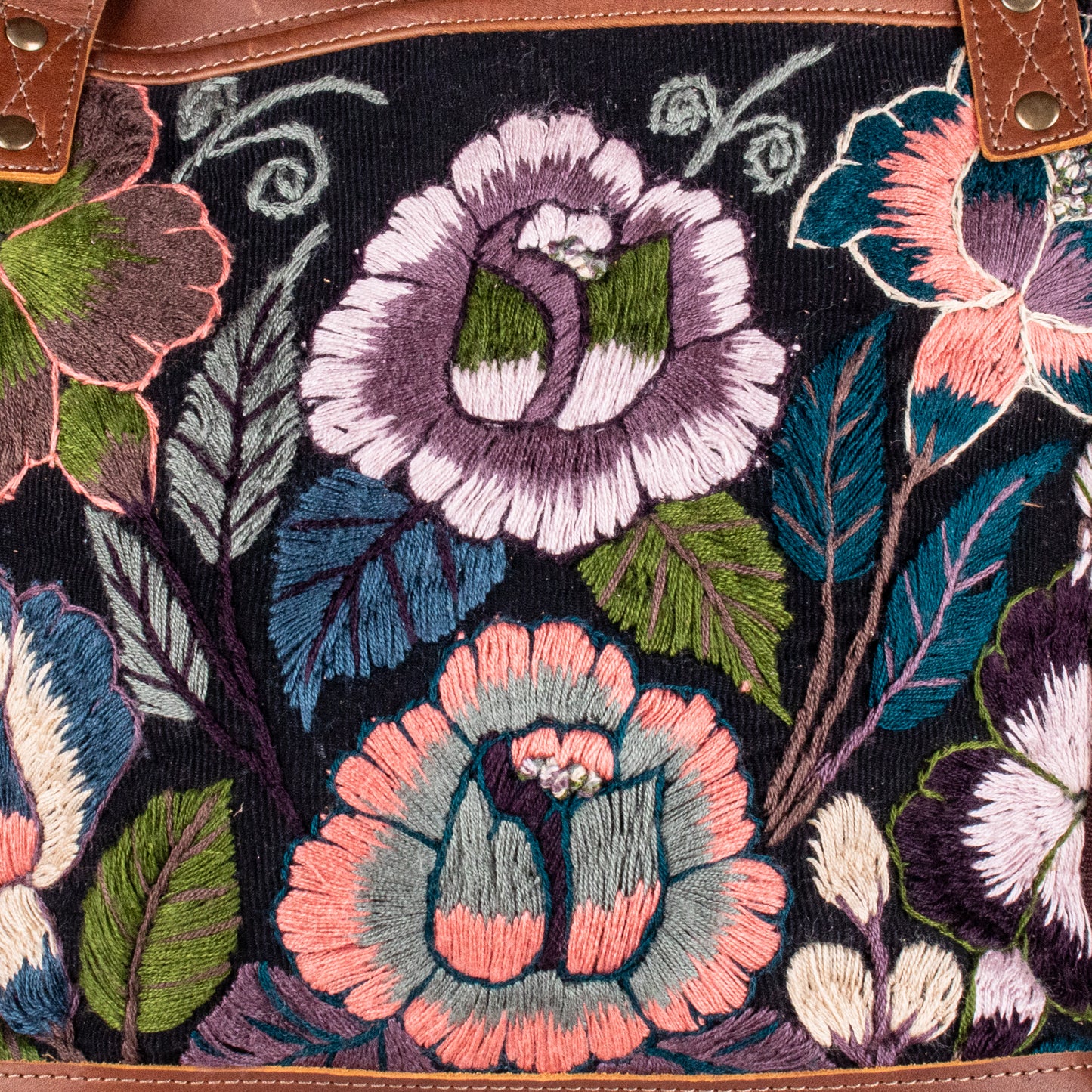 MTPB - H&S EMBROIDERED FLORAL - CAFE - NO. 200559