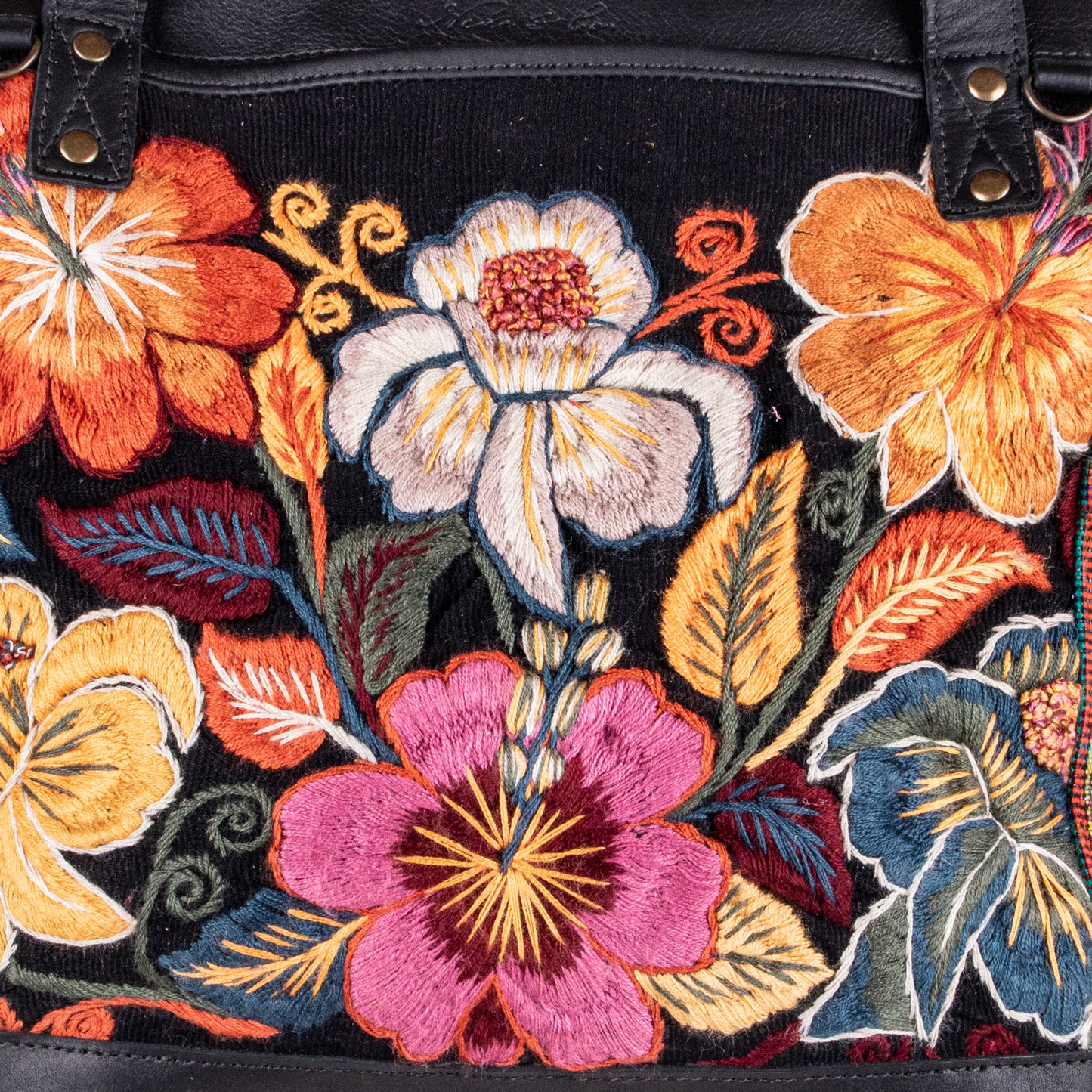 MTPB - H&S EMBROIDERED FLORAL - BLACK - NO. 200560
