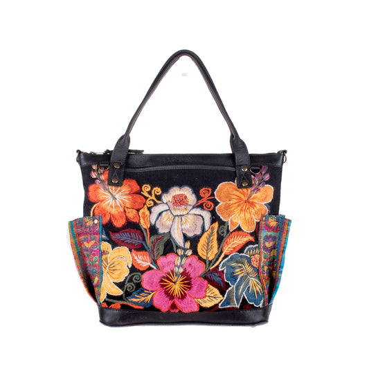 MTPB - H&S EMBROIDERED FLORAL - BLACK - NO. 200560