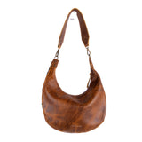 BOHO SADDLE BAG - H&S EMBROIDERED FLORAL - HONEY - NO. 200562