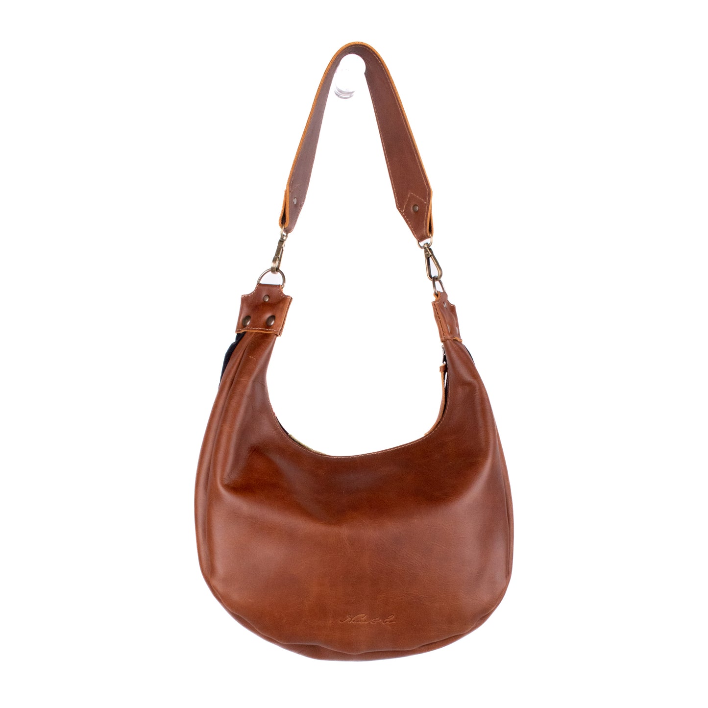 BOHO SADDLE BAG - H&S EMBROIDERED FLORAL - CAFE - NO. 200563