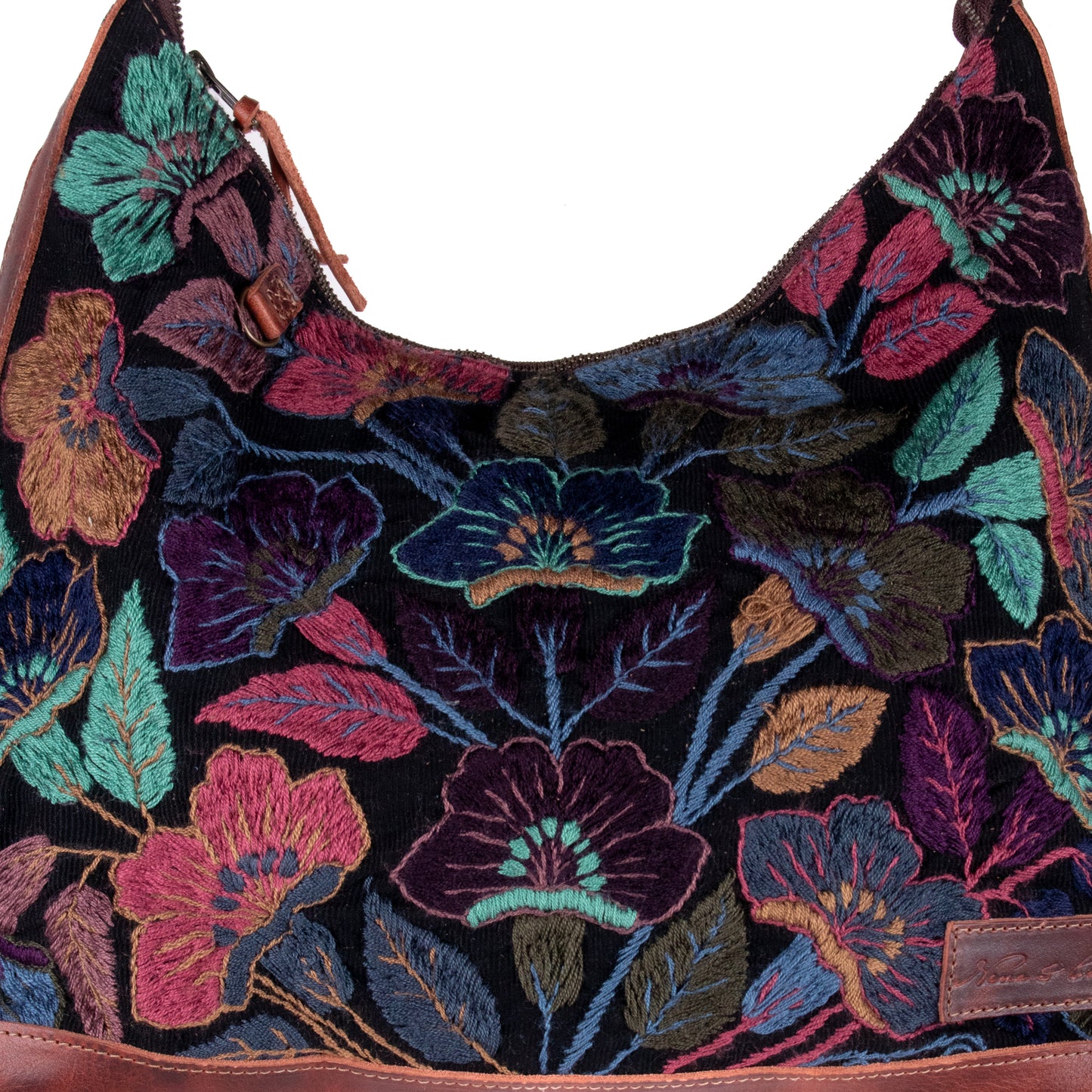 PENELOPE BAG - H&S EMBROIDERED FLORAL - COPPER - NO. 200566