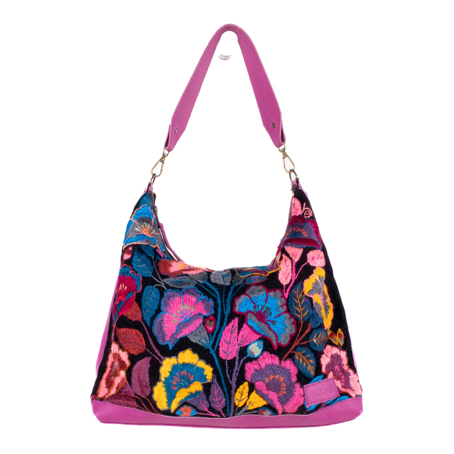 PENELOPE BAG - H&S EMBROIDERED FLORAL - BABY RHINO - NO. 200569