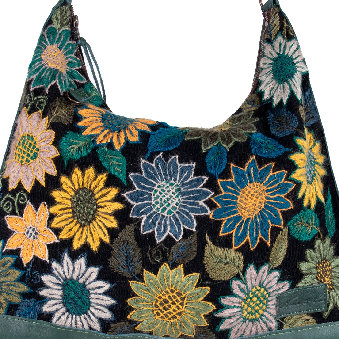 PENELOPE BAG - H&S EMBROIDERED FLORAL - EVERGREEN - NO. 200570