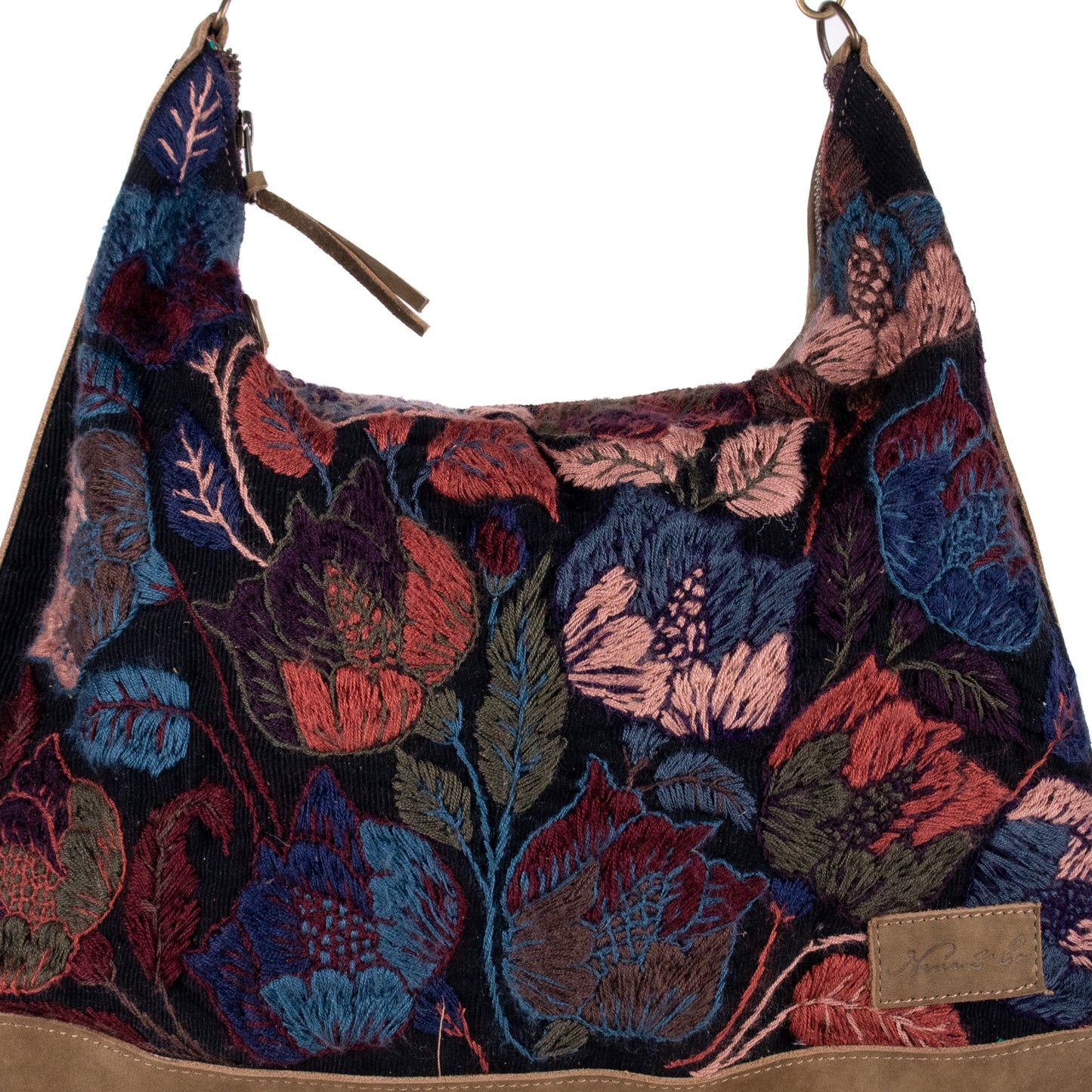 PENELOPE BAG - H&S EMBROIDERED FLORAL - VERDE OLIVO - NO. 200571