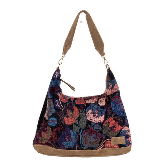 PENELOPE BAG - H&S EMBROIDERED FLORAL - VERDE OLIVO - NO. 200571