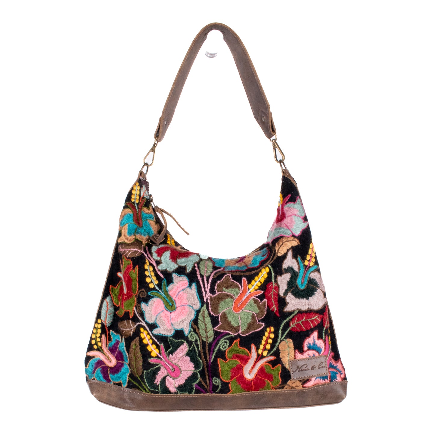 PENELOPE BAG - H&S EMBROIDERED FLORAL - FOSSIL - NO. 200576