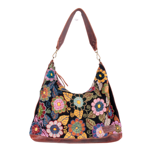 PENELOPE BAG - H&S EMBROIDERED FLORAL - COPPER - NO. 200620