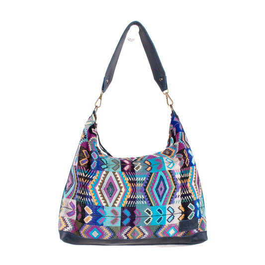 PENELOPE BAG - H&S WHEAT - NAVY - NO. 200641
