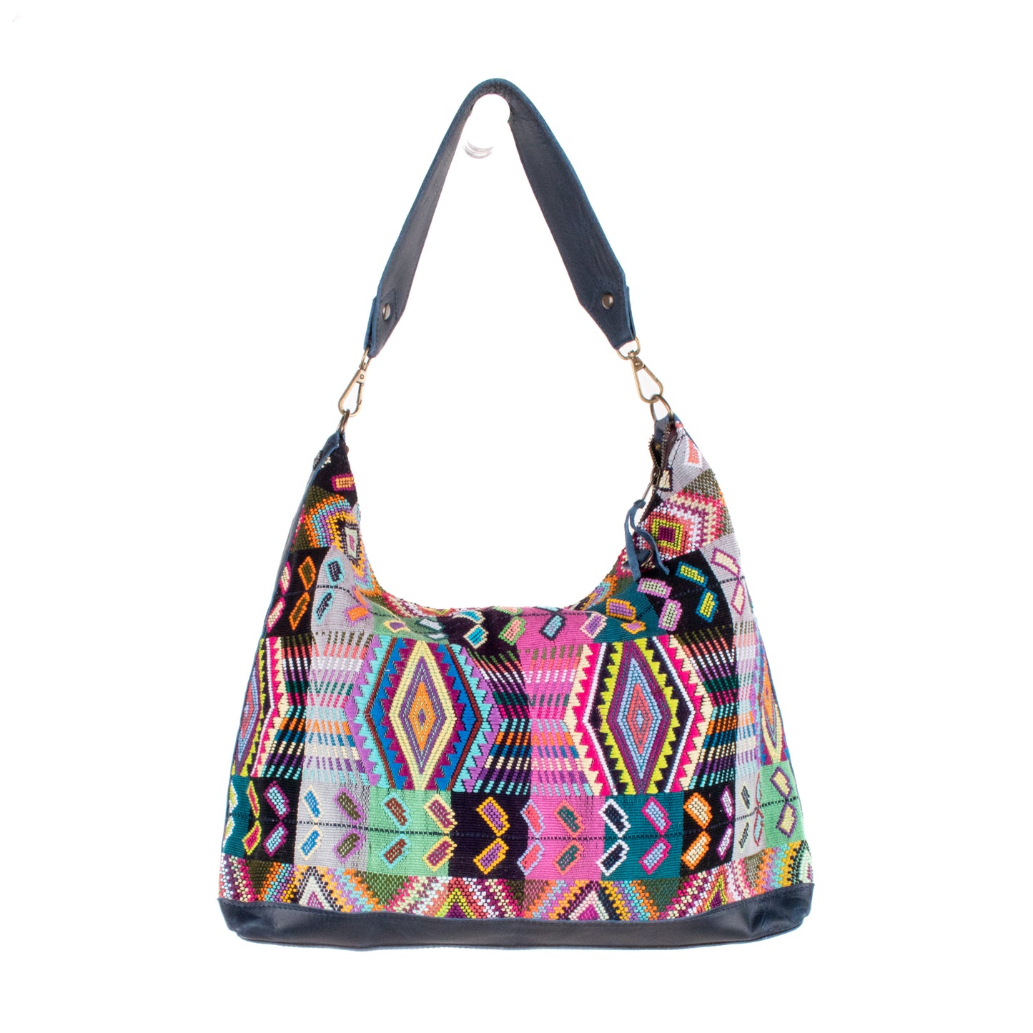 PENELOPE BAG - H&S WHEAT - NAVY - NO. 200643