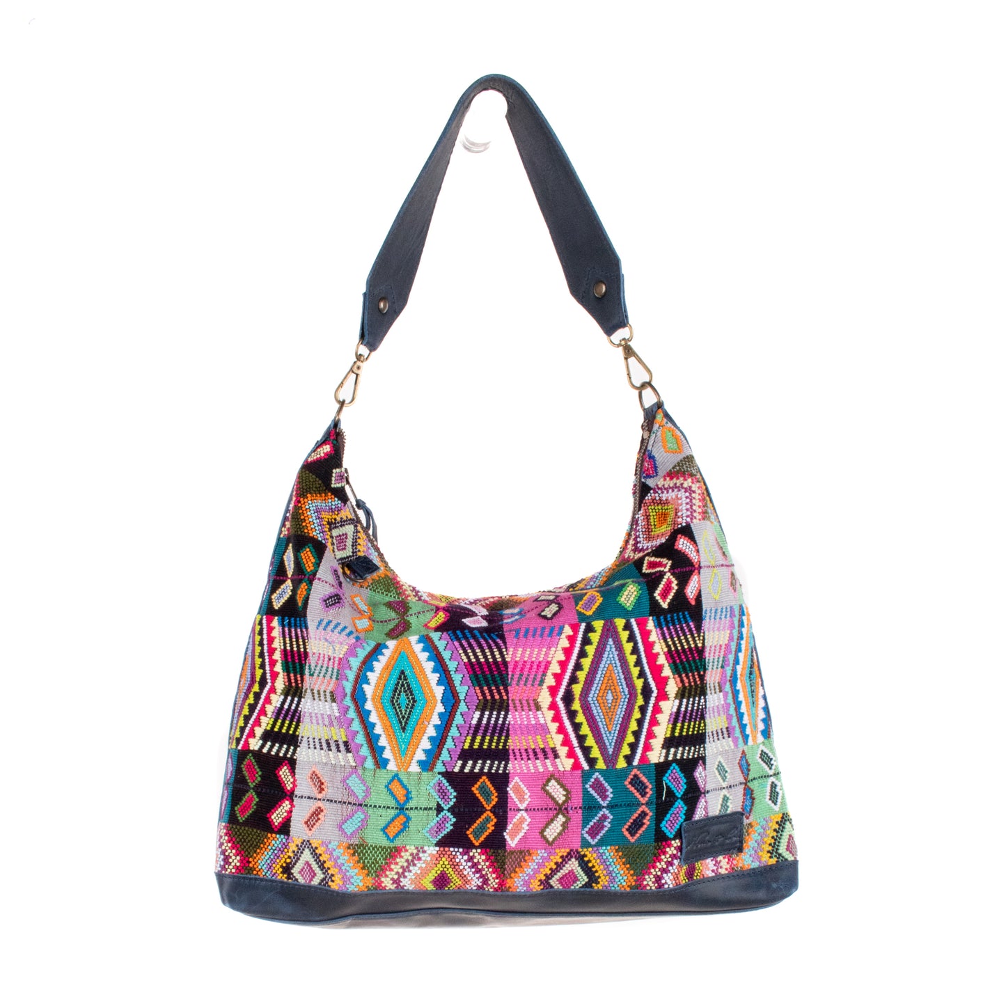 PENELOPE BAG - H&S WHEAT - NAVY - NO. 200643