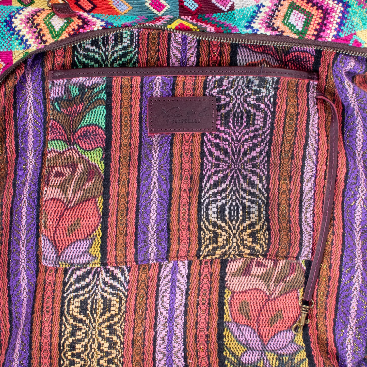 PENELOPE BAG - H&S WHEAT - VINO TINTO - NO. 200646