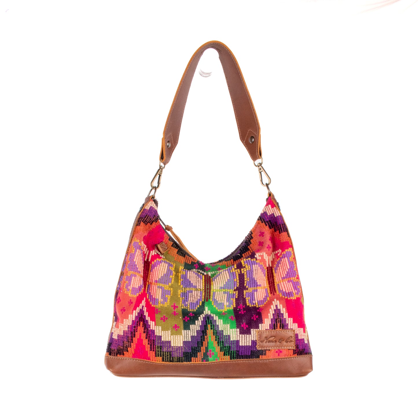 **SHIP WINDOW** SMALL PENELOPE BAG - H&S BUTTERFLY - CAFE - NO. 200660