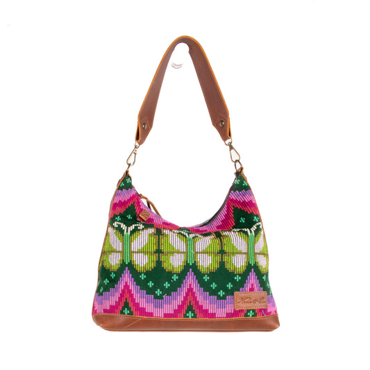 **SHIP WINDOW** SMALL PENELOPE BAG - H&S BUTTERFLY - CAFE - NO. 200661