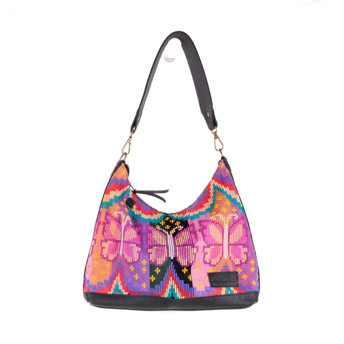 **SHIP WINDOW** SMALL PENELOPE BAG - H&S BUTTERFLY - BLACK - NO. 200662