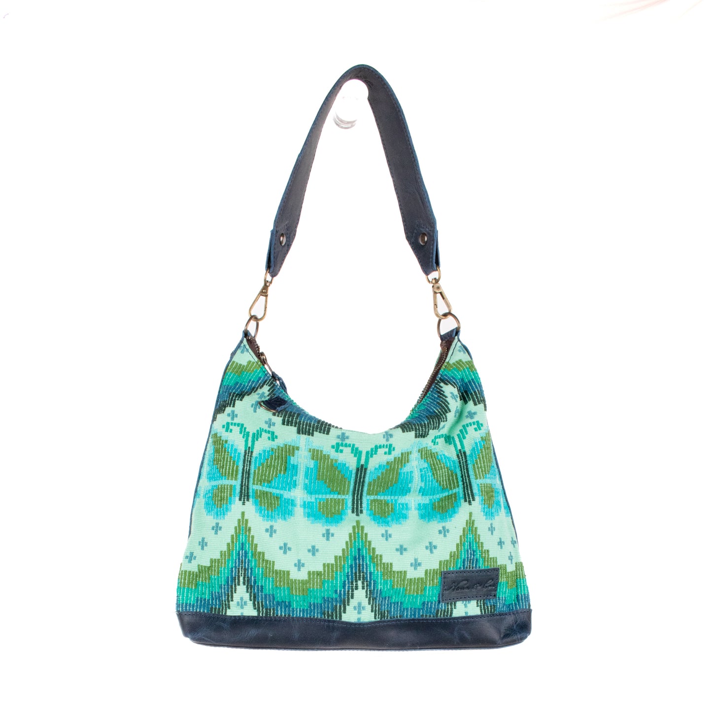 **SHIP WINDOW** SMALL PENELOPE BAG - H&S BUTTERFLY - NAVY - NO. 200665