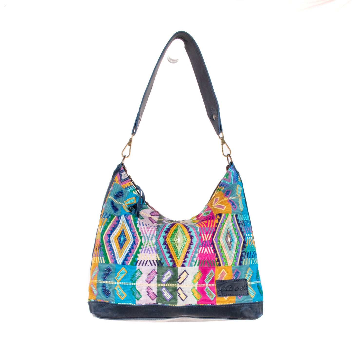 **SHIP WINDOW** SMALL PENELOPE BAG - H&S WHEAT - NAVY - NO. 200668
