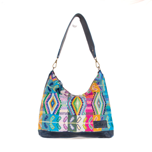 **SHIP WINDOW** SMALL PENELOPE BAG - H&S WHEAT - NAVY - NO. 200668