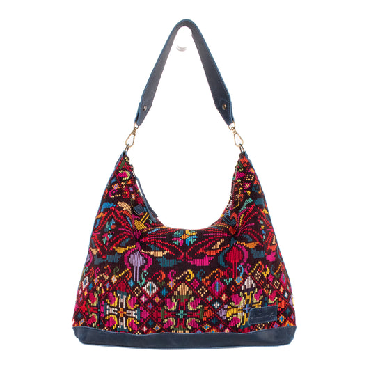 PENELOPE BAG - OOAK HUIPIL - NAVY - NO. 200732